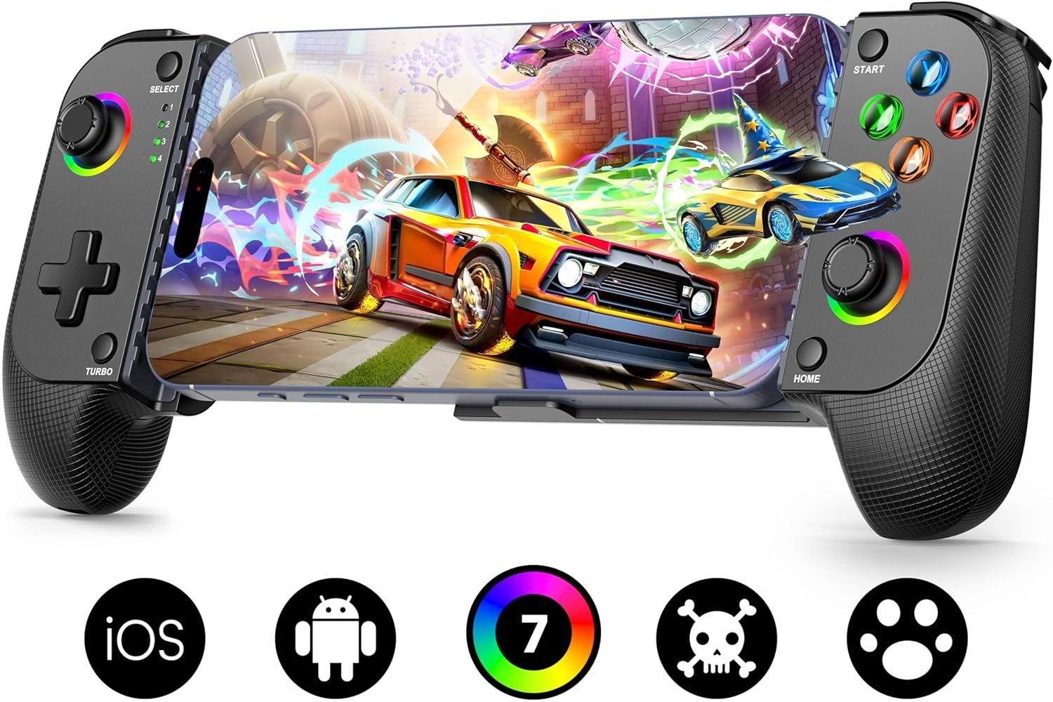 [해외] Hall 조이스틱이 탑재된 /Android용 무선 전화 컨트롤러, 용 모바일 컨트롤러 Xbox 게임 패스, Steam Link, Call of Duty,