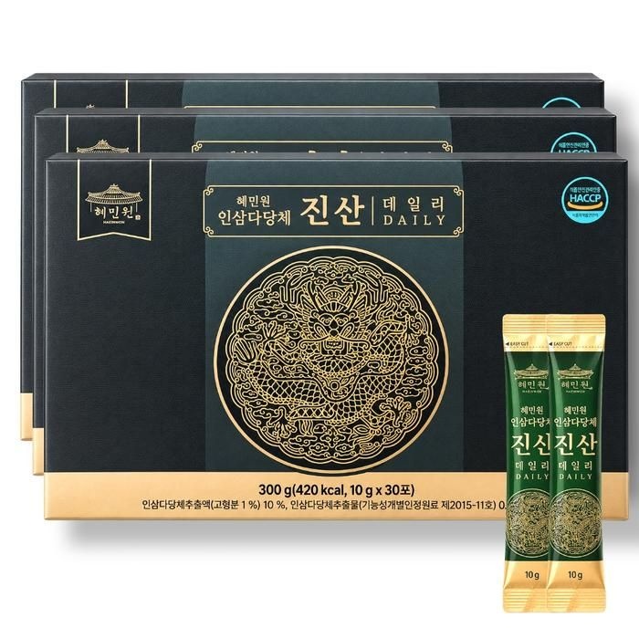 혜민원 인삼다당체 진산 데일리 10g x 30포 x 3개