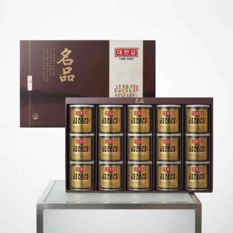[대천김] 명품 캔김 세트 30g 15캔 곱창김 선물세트 497814 629081
