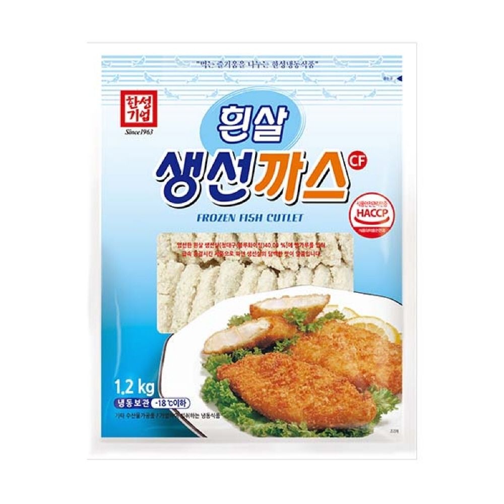 [롯데백화점] 한성기업 [한성기업] 흰살생선까스 1200g(60g x 20) 1봉지 집밥 간편식 생선 돈까스