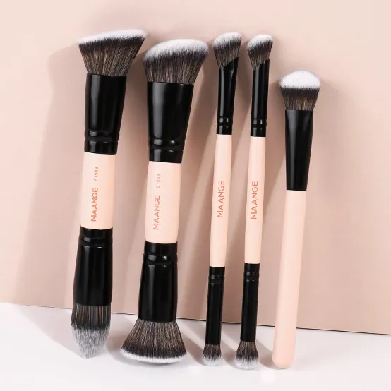 MAANGE 5pcs 메이크업 브러쉬 세트 파운데이션 블러쉬 컨실러 섀도 다목적 키트 전문
