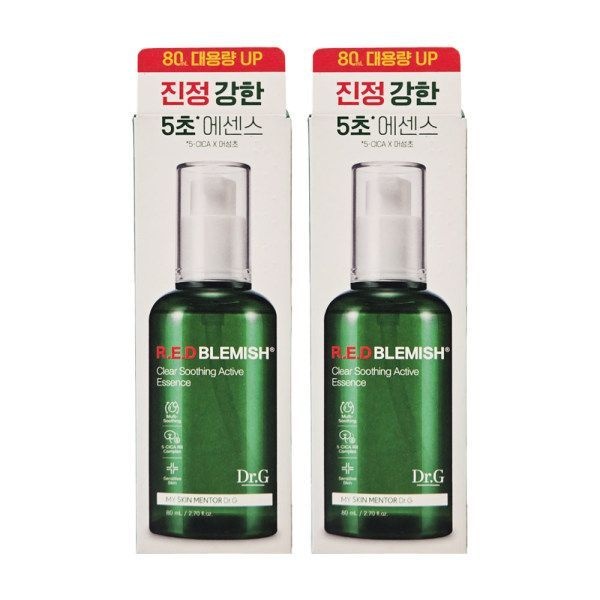 미라클하우스 1+1 닥터지 레드 블레미쉬 클리어 수딩 액티브 에센스 80ml 672097