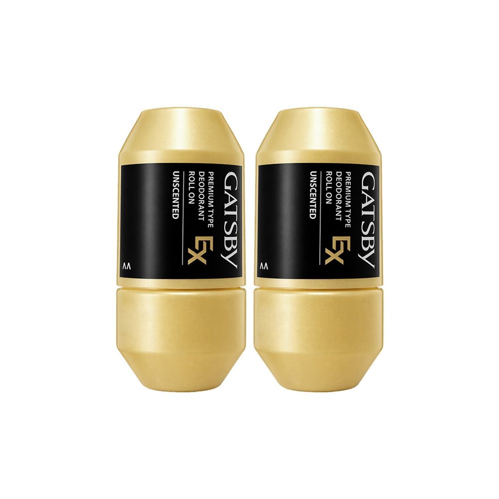 GATSBY 갸스비 프리미엄 타입 데오도란트 롤온 EX 무향 60ml 2개