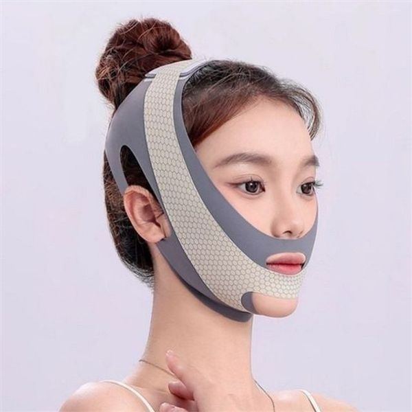 [하프클럽]얼굴 리프팅 밴드 이중턱 밴드 브이라인 압박 탄력 거상 페이스 마사지 라인 안면 브이 마스크팩 마스
