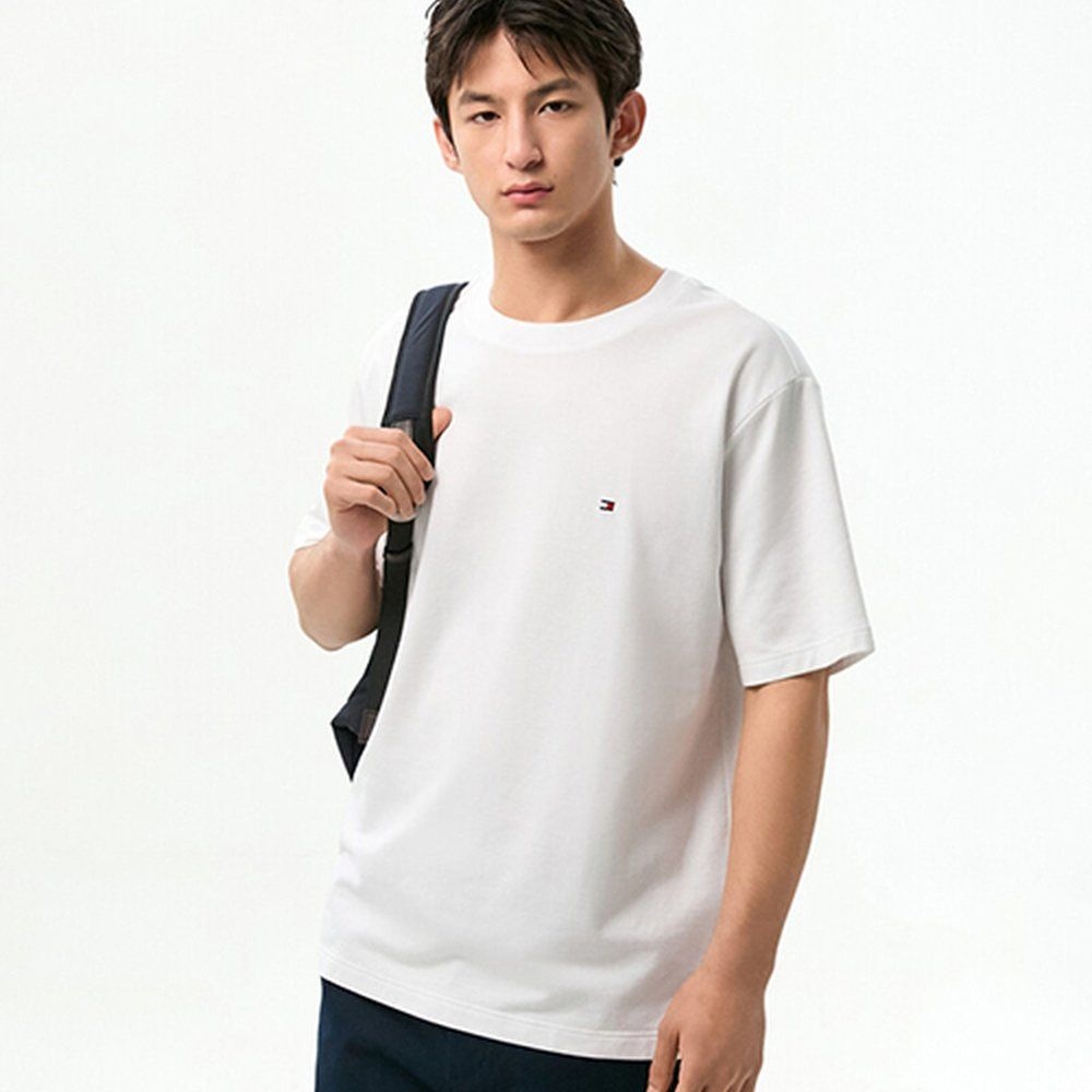타미힐피거 TOMMY HILFIGER 릴렉스 핏 테리 티셔츠 T12G1TPO130MT2YBR