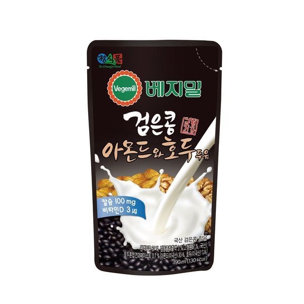 베지밀 검은콩 아몬드와호두 두유 190mlx45봉 (파우치)