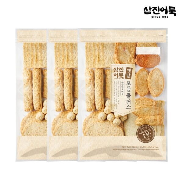 [삼진어묵] [냉동] 옛날모듬플러스 x 3개