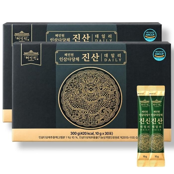 혜민원 인삼다당체 진산 데일리 10g x 30포 x 2개