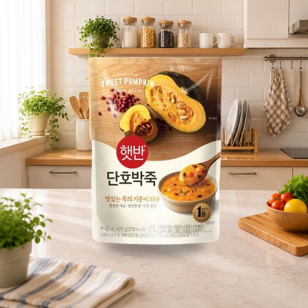 햇반 CJ 햇반 소프트밀 단호박죽 420g 10개