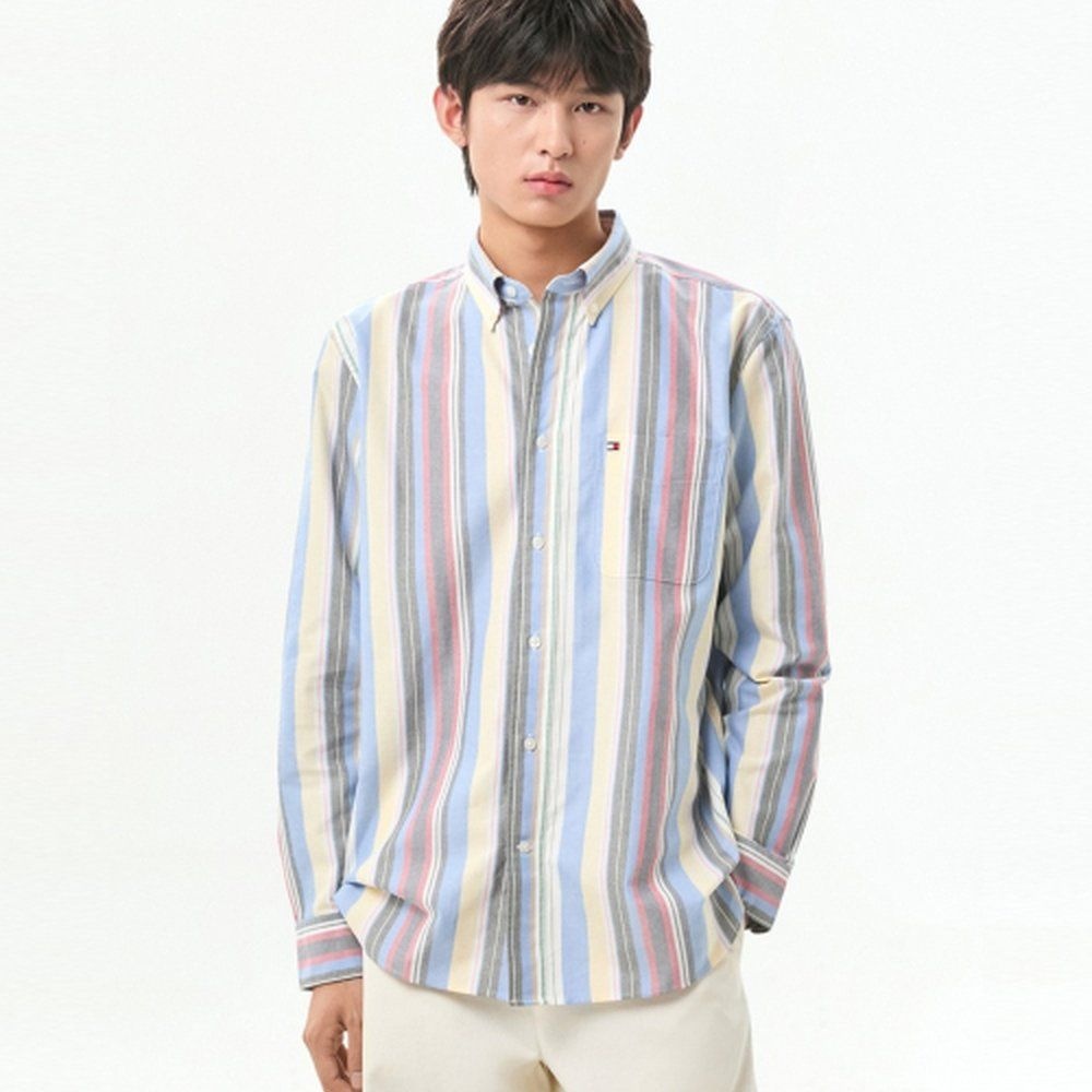 TOMMY HILFIGER 타미힐피거 TOMMY HILFIGER 옥스포드 멀티 스트라이프 셔츠 T12G7WSH520MT10A4