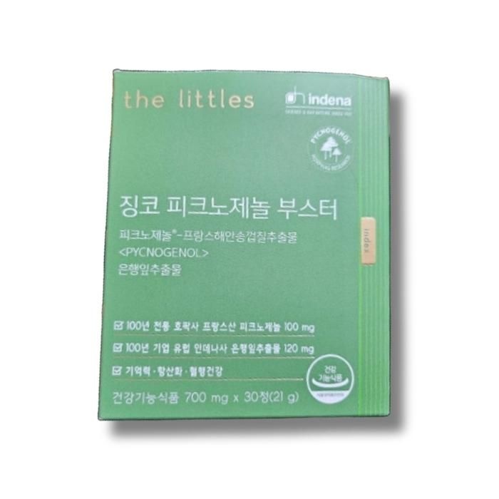 더리틀스 징코 피크노제놀 부스터 700mg 30정 1박스