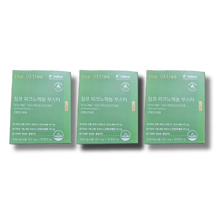 더리틀스 징코 피크노제놀 부스터 700mg 30정 3박스