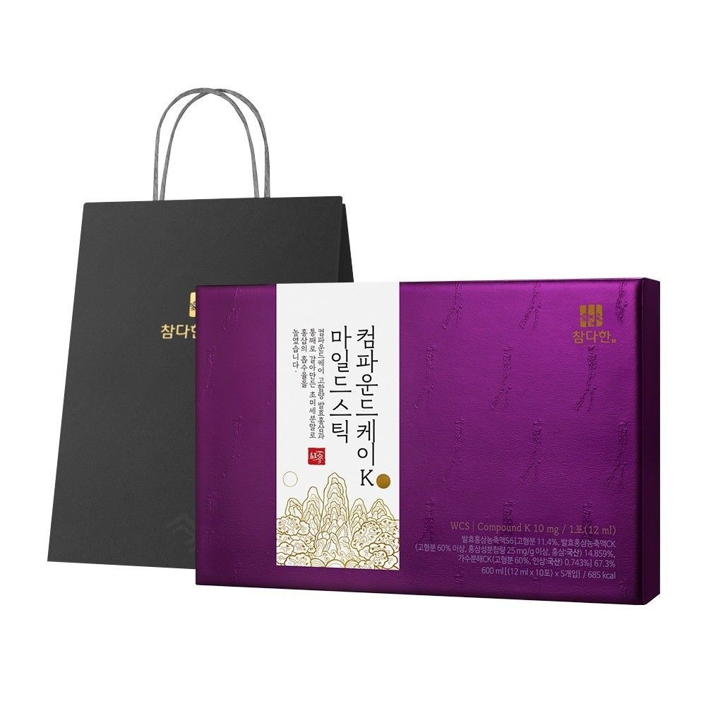 참다한 컴파운드케이K 마일드 스틱 발효 홍삼 선물세트 50포 OB876428