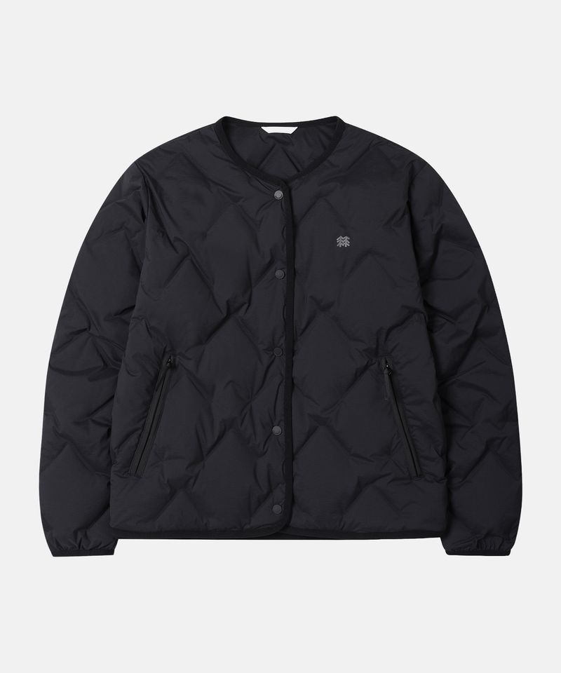 KOLON SPORT 여성 솟솟 숏 넥리스 경량 다운 재킷 TVJDW26502BLK