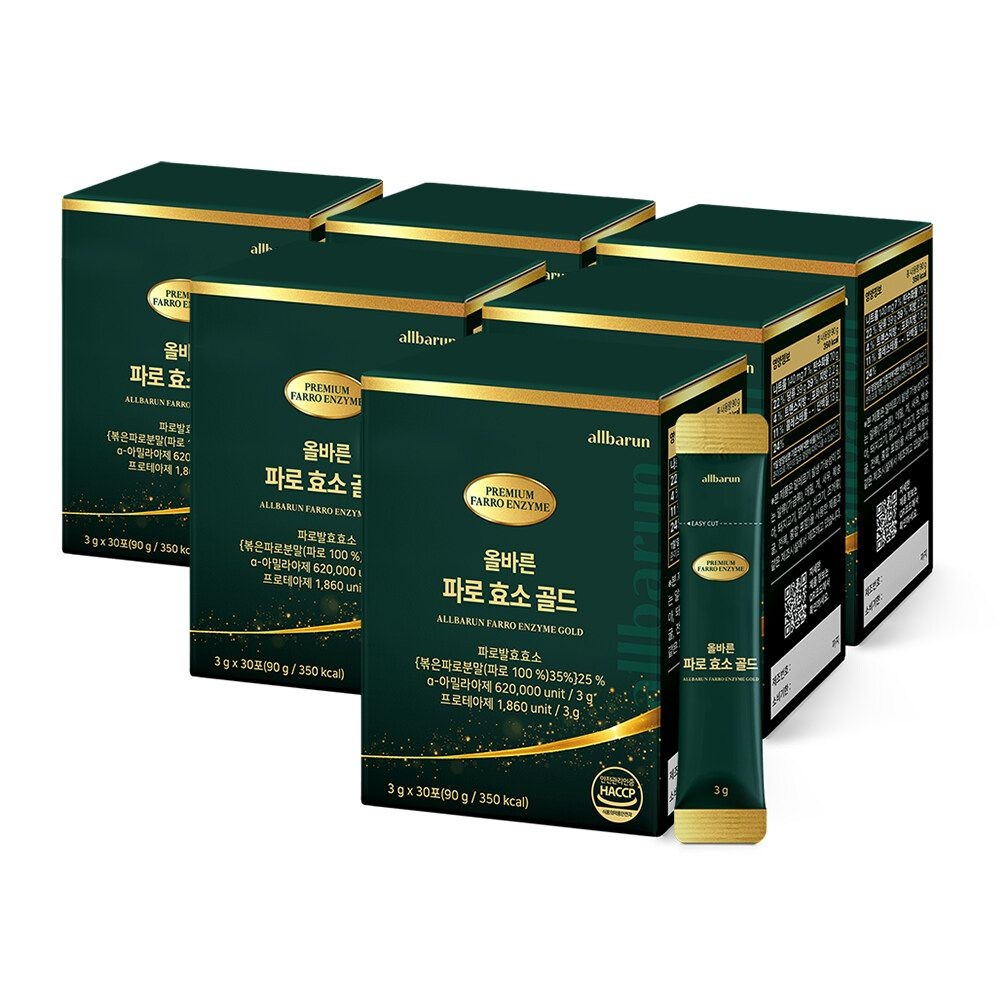 올바른 파로 효소 골드 30포 6박스 (총 180포 6개월분)