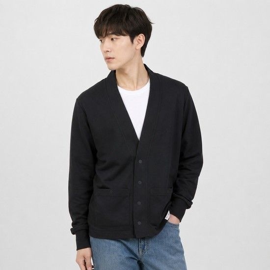 남성 드라이핏 스탠다드 이슈 가디건 (FB5464-010) (M NK DF STD ISSUE CARDIGAN)
