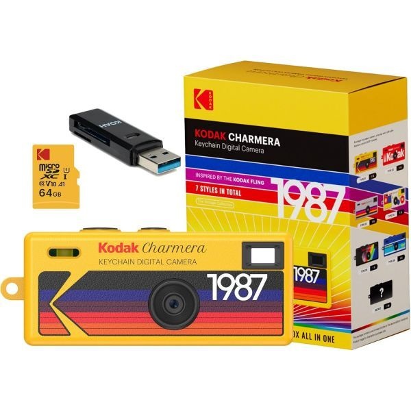 KODAK [해외] 코닥 차메라 키체인 디지털 카메라 블라인드 박스 64GB 메모리 카드 2 in 1 USB 3.0 리더기 세트 3개입 311928