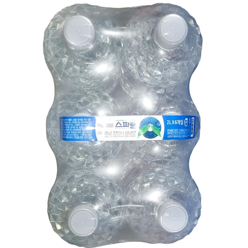 스파클 무라벨 생수 2L 6개 카페용