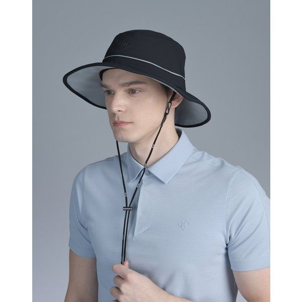 닥스골프 [25SS [PREMIUM 남성 블랙 형 와이드챙 햇 DGHE5E203BK 517323