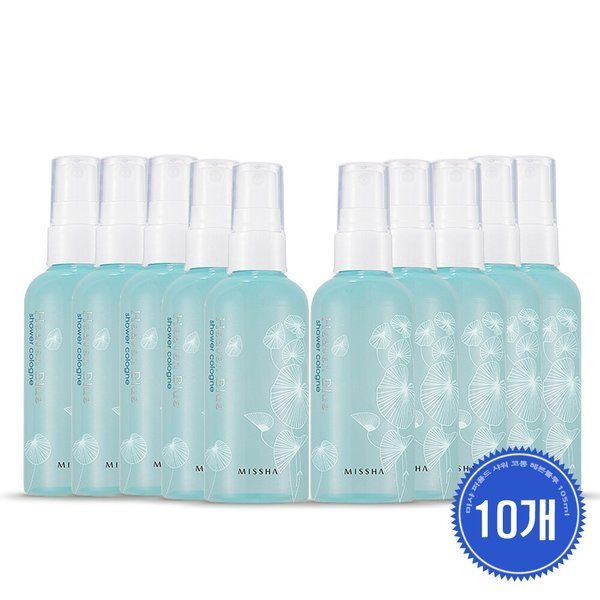 MISSHA 미샤 퍼퓸드 샤워코롱 헤븐 블루 105ml 10개