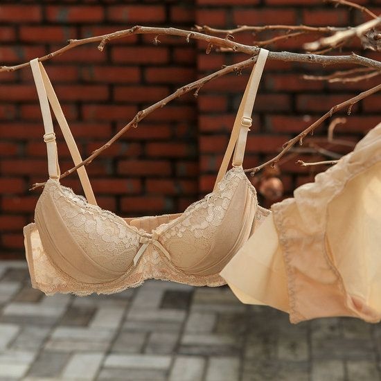 글램공감 로한 스킨 와이어 브라1+팬티2 여성 속옷세트 853568