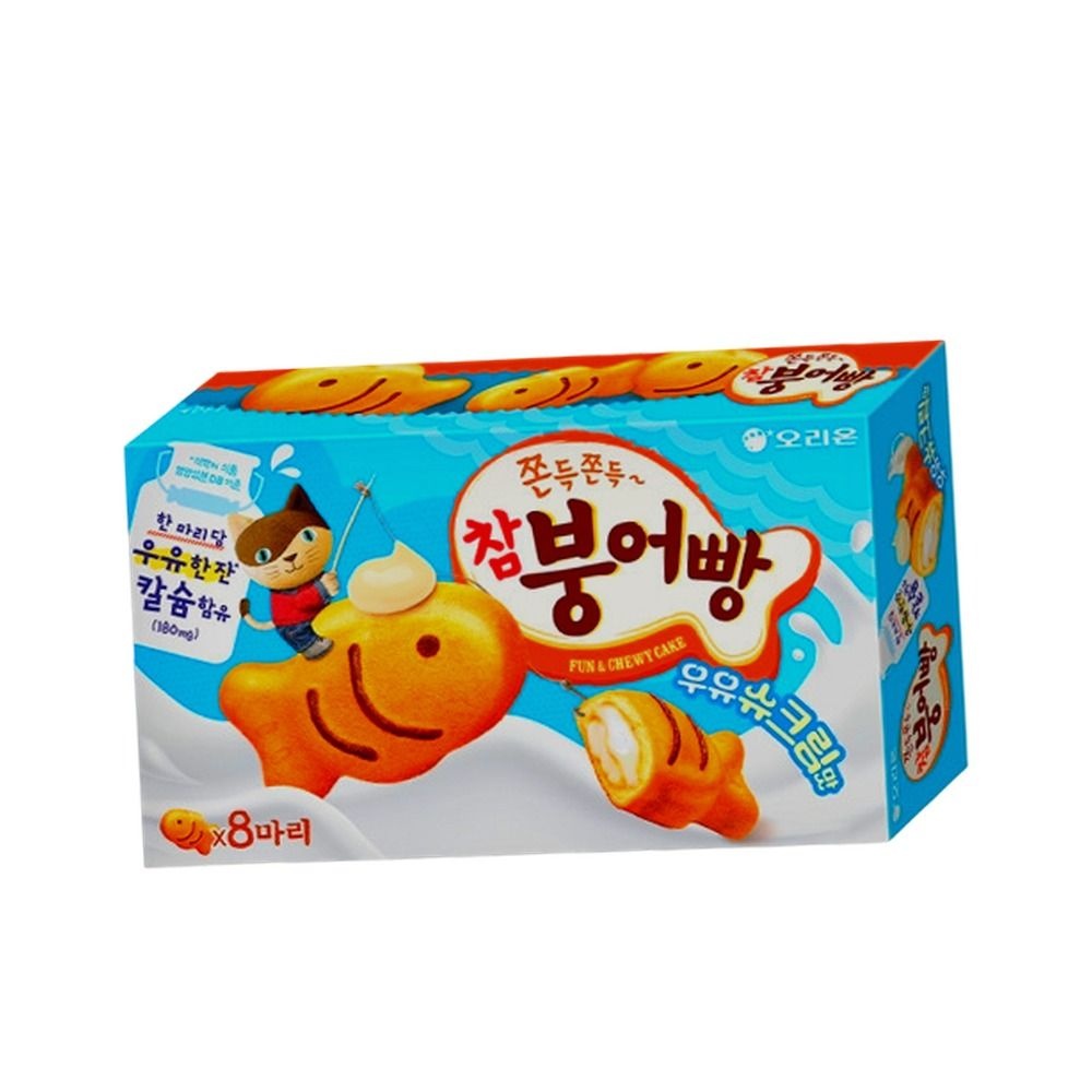 오리온 참붕어빵 우유슈크림맛 8P 232g 1박스