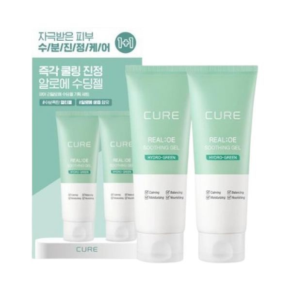 1+1 기획 김정문알로에 큐어 알로에 수딩젤 150ml X 2