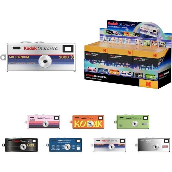 KODAK [해외] 코닥 차메라 키체인 디지털 카메라 블라인드 박스 밀레니엄 전체 세트 6개입 미니 비디오 녹화 가방 참 1.6 메가픽