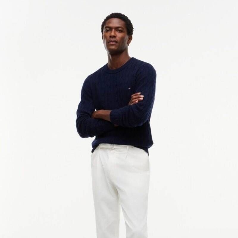 타미힐피거 남성 <매장정품> TOMMY HILFIGER 타미힐피거 [26FW]램스울 케이블 크루넥 탑(T12G7KPO200MT1DW5) T12G7KPO200MT1DW5 2105208