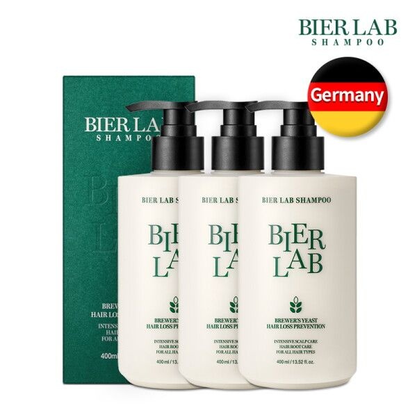 비어랩 [비어랩] 독일 맥주효모 탈모샴푸 400ml 3통