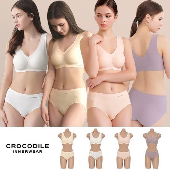 크로커다일 [25SS]크로커다일 초경량 에어리핏 감탄브라 4세트