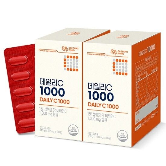 [대상웰라이프] 데일리C 1000(1,100 mg x 100정) 2통