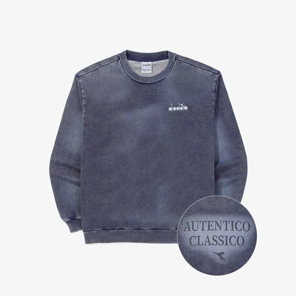 디아도라 스프레이 워싱 데님 맨투맨 DENIM D5323LFS18DNM