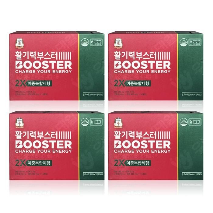 [정관장] 정관장 활기력 부스터 (액상 20ml + 정제 400mg) x 14개입 x 4박스 WYS