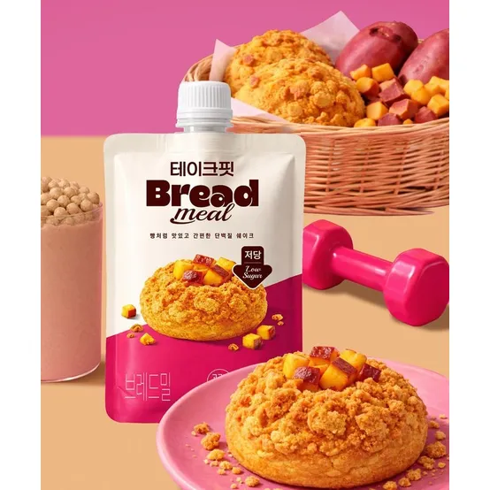 백화점 상품 TAKE-FIT 브레드밀 고구마 소보로 단백질 쉐이크 45g x 7개 424377