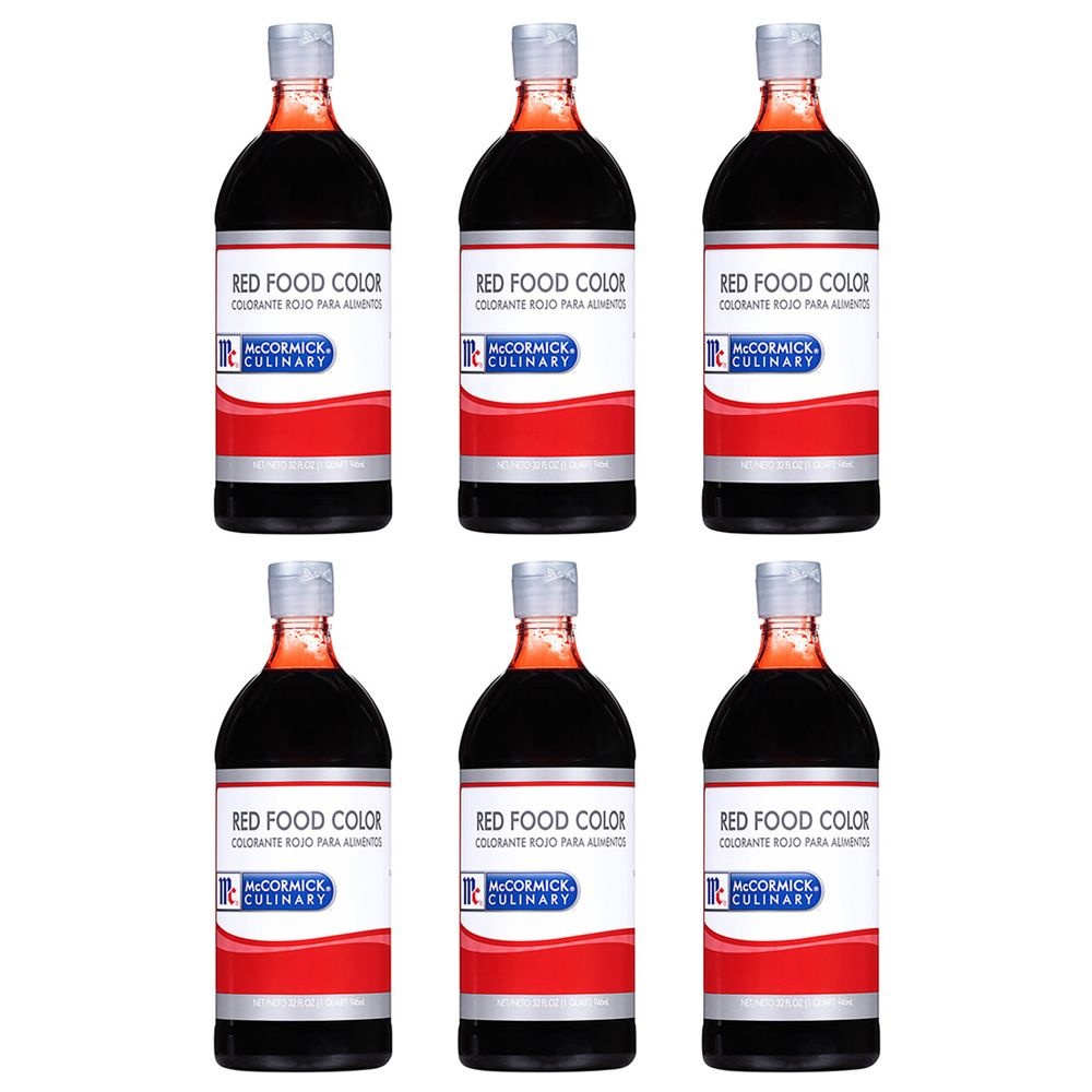 [해외] McCormick 맥코믹 컬리너리 요리 레드 푸드 컬러 식용색소 946ml 6개
