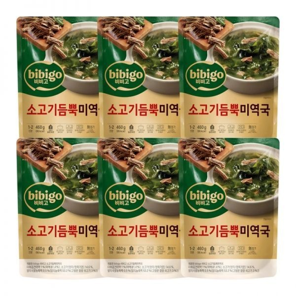 Costco 코스트코 CJ 비비고 소고기 듬뿍 미역국 460g 6개