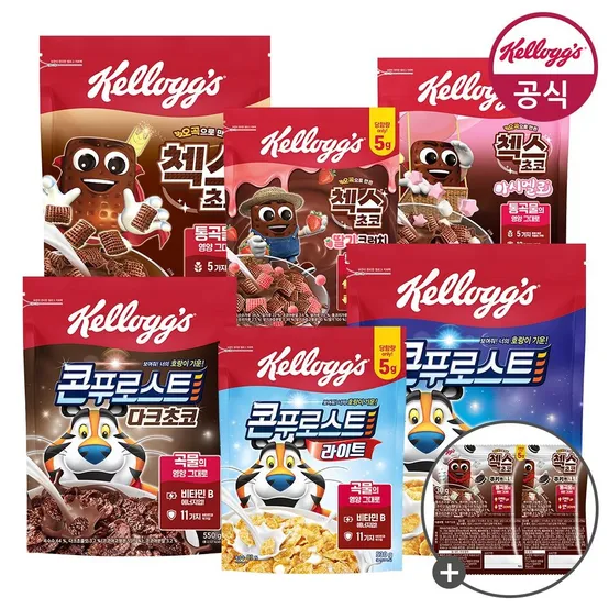 켈로그 시리얼 콘푸로스트 600g x 3개 + (증정)미니 60g