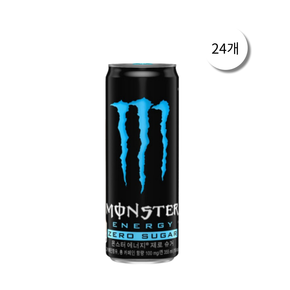 코카콜라음료 몬스터 에너지 제로슈거 355ml x 24캔