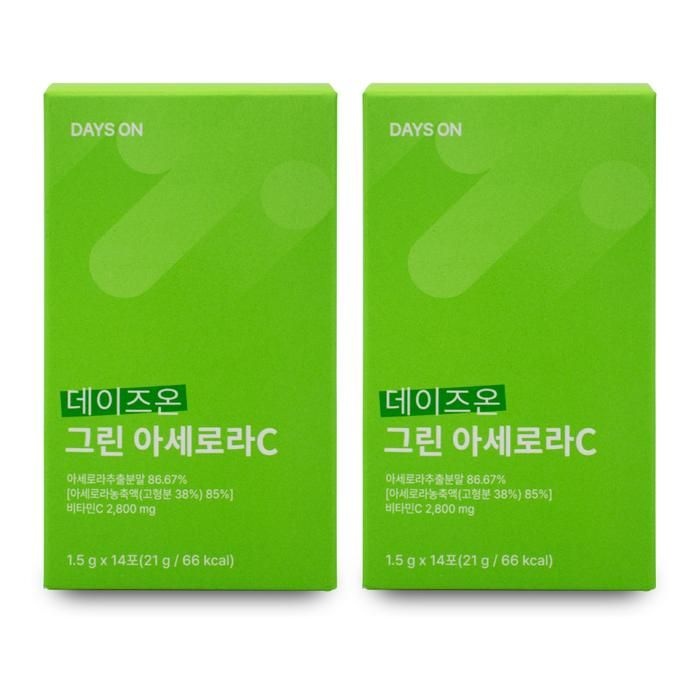 [데이즈온] 데이즈온 그린 아세로라C 1.5g x 14포 X 2박스 I SH