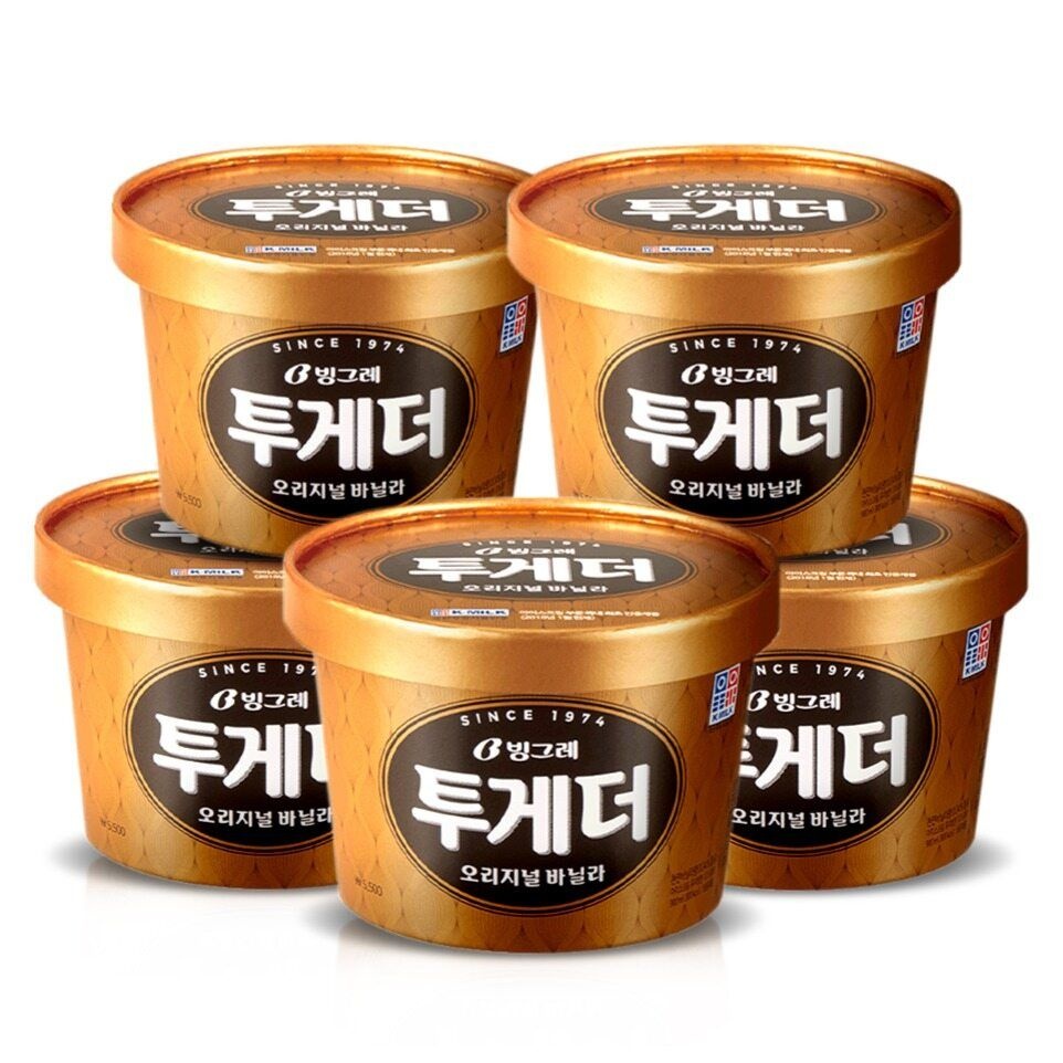 빙그레 투게더 바닐라 오리지널 900ml 5개
