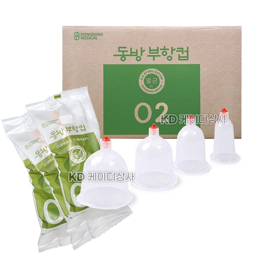 동방 부항컵 일회용 멸균 부항 2호 1박스 1000개