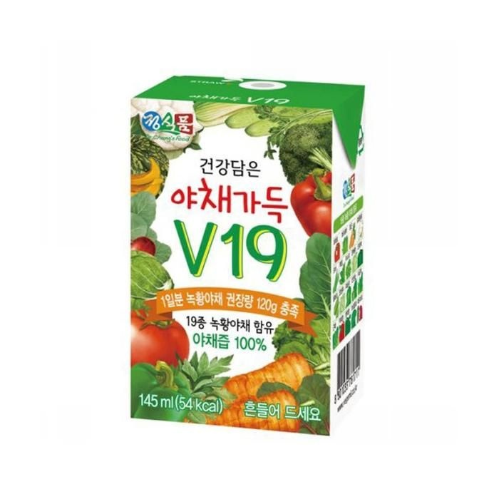 야채가득 V19 야채주스 베지밀 145ml, 72개