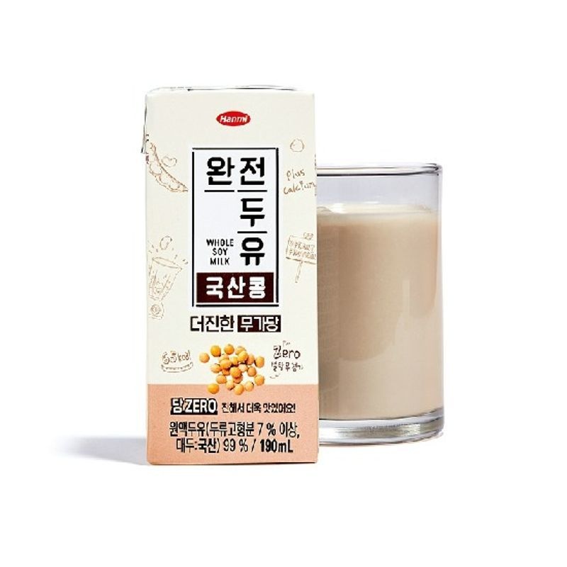 한미사이언스 한미 완전두유 국산콩 더진한 무가당 190ml*64팩[35282733]