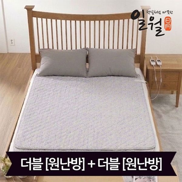 일월 네오 빗살 워셔블 카본 전기매트_더블+더블(140x180)_디지...