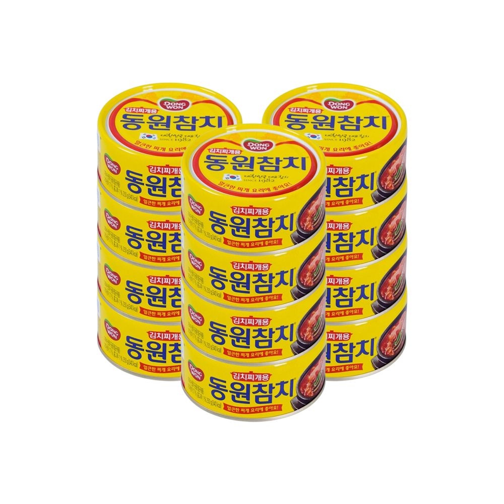 동원 김치찌개용 참치캔 통조림 150g x 12캔