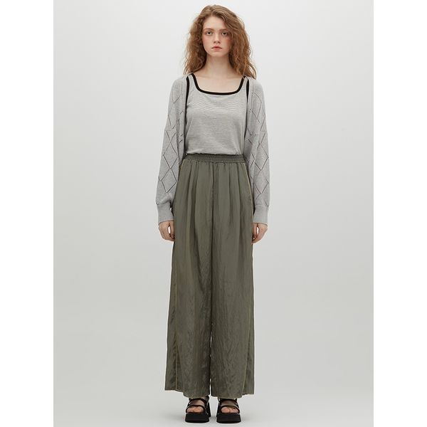 써스데이아일랜드 [하프클럽]허리밴딩 와이드 팬츠(T234MPT232W)