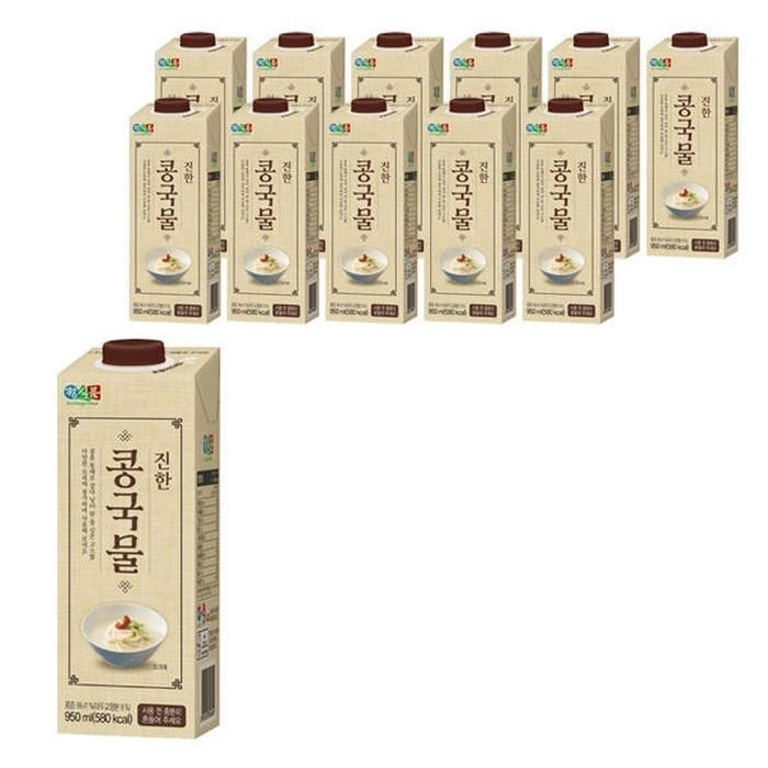 정식품 진한 콩국물 흰콩, 950ml, 6개