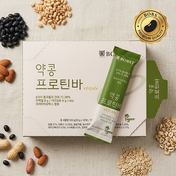 서울대 밥스누 약콩 비건 프로틴바 (35g x 10개입) 단백질바