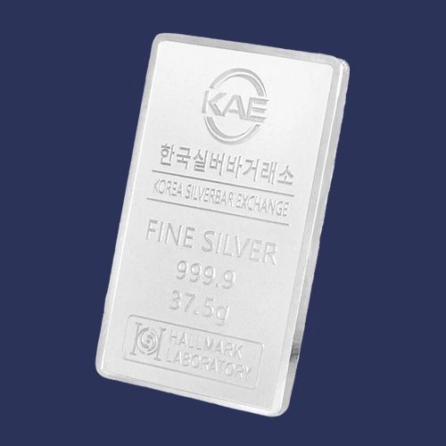 한국실버바거래소 [한국실버바거래소] 실버바 37.5g 순은 999.9 포나인 프레스 은바